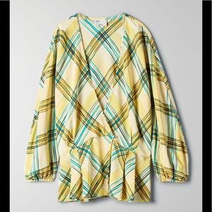 NWT Aritzia Le Fou Wilfred Peplum Blouse